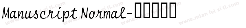 Manuscript Normal字体转换